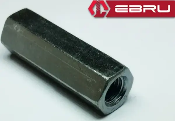 Ebru Altıköşe Uzatma Somunu M12x40 - 20 Adet - Image 1