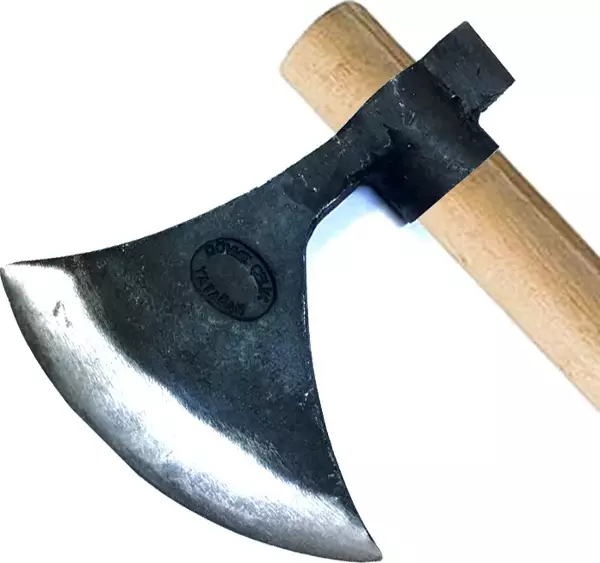 Keserli Saplı Büyük Ay Balta 90 cm - Dövme Çelikten - Image 1