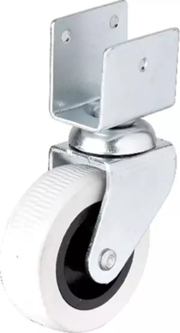 Hts 324 - 50x20 mm Gri Kısa U Tablalı Teker 4 Adet - Image 1