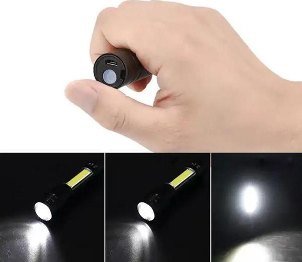 MİNİ ÇOK GÜÇLÜ ŞARJLI EL FENERİ (XPE-COB LED ) WATTON WT-030 - Image 1