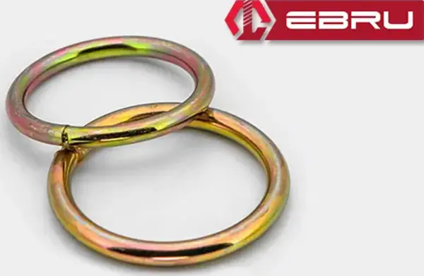 Ebru Yuvarlak Çelik Halka 12 - 100 Adet - Image 1