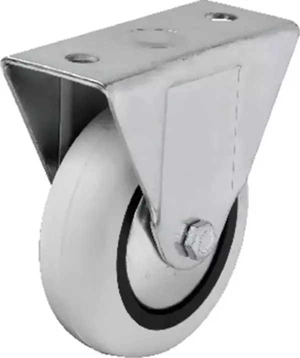 Hts 355 - 75x25 mm PVC Makaralı Sabit Teker 4 Adet - Image 1