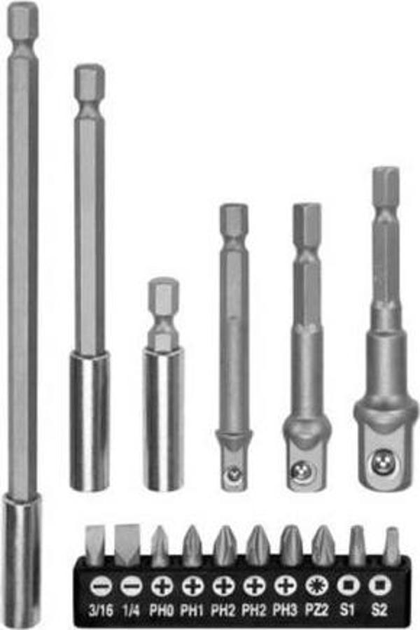 16 Parça Bits ve Adaptör Seti - Image 1