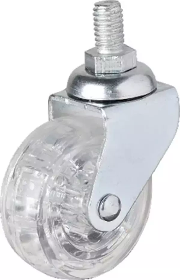 Hts 326 - 50x20 mm Şeffaf Makaralı Vidalı Teker 4 Adet - Image 1