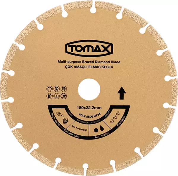 Tomax Çok Amaçlı Elmas Kesici Disk - 115x22 - Image 1