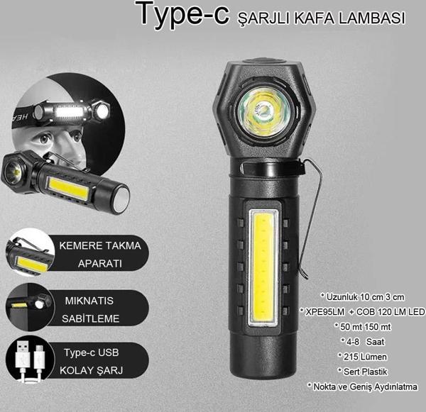 ŞARJLI MIKTANISLI KAFA LAMBASI WATTON WT-621 - Image 1