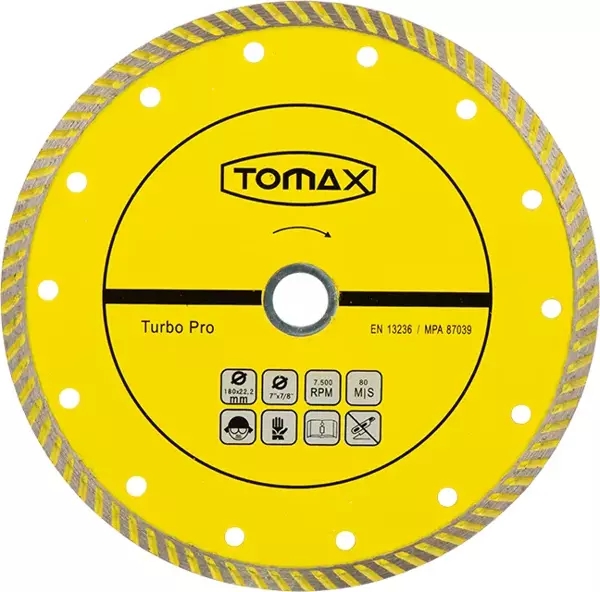 Tomax Turbo Elmas Mermer Granit Kesici 115x2,0x22 - Image 1