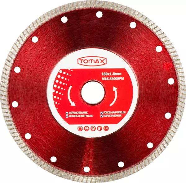 Tomax Seramik Fayans Kesici Disk - 180x1,8x22 - Image 1