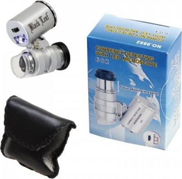 Evrensel Led Işıklı Mini Cep Mikroskobu Tüm Kameralı Telefonlar Için 9882-W - Image 1