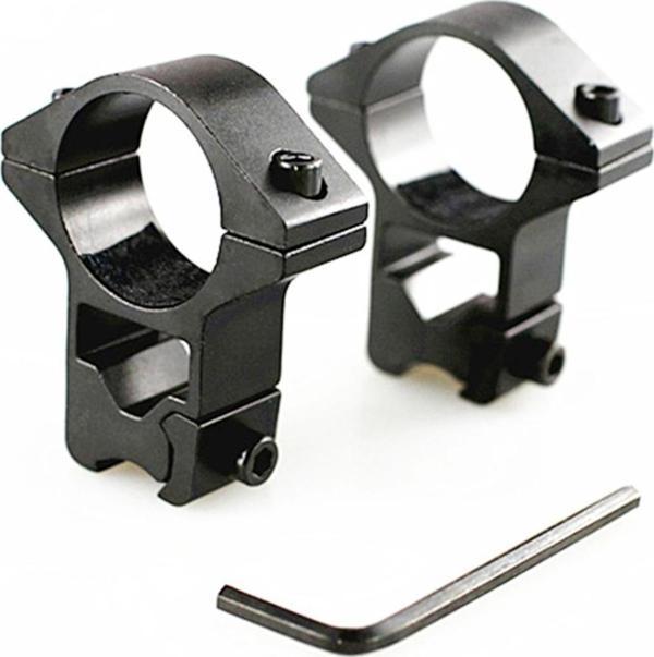 Tüfek Dürbünü Lazeri Montaj Kelepçesi Çelik Alaşım 11Mm - Image 1