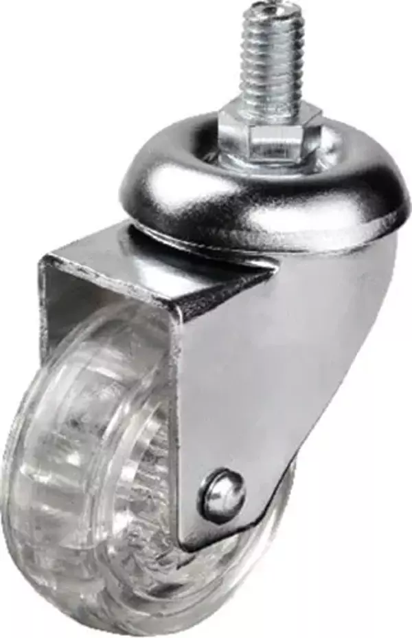 Hts 302 - 50x20 mm Şeffaf Makaralı Vidalı Teker - Image 1