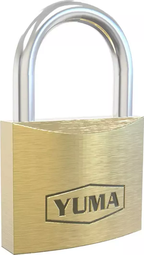 Yuma Türk Malı Pirinç Kısa Asma Kilit 50 mm - Image 1
