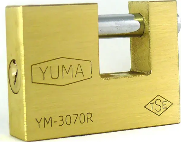 Yuma Kayar Milli Pirinç Asma Kilit 70 mm - Image 1