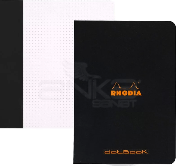 Rhodia Basic Siyah Kapak Defter 80g 48 Yaprak 210x297mm - Image 1