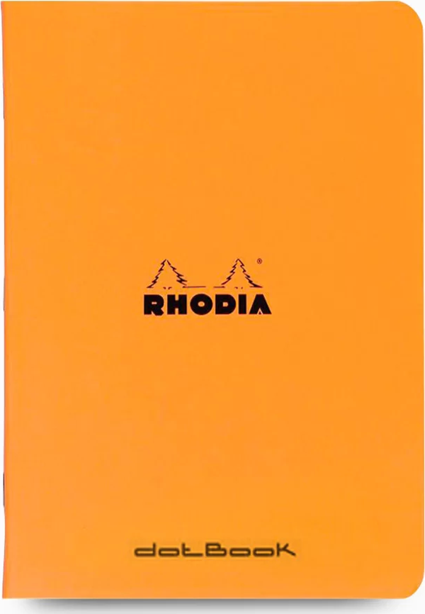 Rhodia Stapled Noktalı Defter Turuncu A5 - Image 1