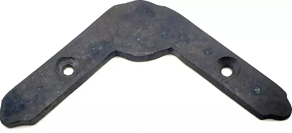 Antika Tarz Dekoratif Pirinç Dövme Gönye - Üst, 80x80mm, Oksit - Image 1