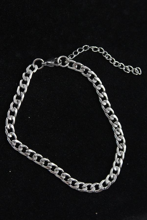 Klasik Model Gümüş Renk Erkek Bileklik - EBJ250705W36425 - Image 1