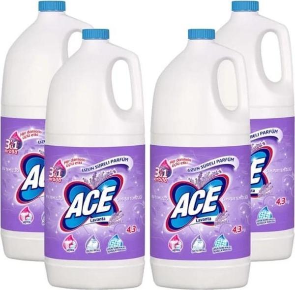 Ace Klasik Çamaşır Suyu Lavanta 4 Adet 2 lt - Image 1