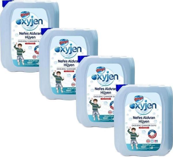 Bingo Oksijen Çamaşır Suyu 3,24 lt Okaliptus 4'lü - Image 1