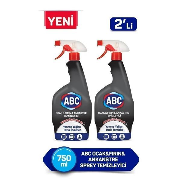 ABC Sprey Temizleyici Ocak Fırın Ankanstre 750ml x2 - Image 1