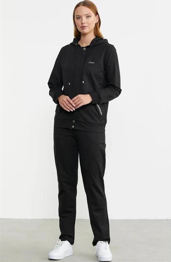 Sementa Cepli Fermaurlı Kapüşonlu Bayan Eşofman Takım  - Image 1