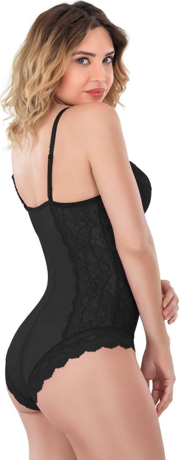 SİYAH   Dantelli Body - Image 1