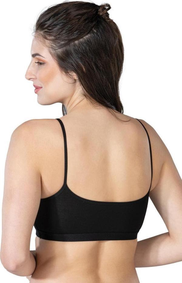 SİYAH    Cotton Pedli Büstiyer - Image 1