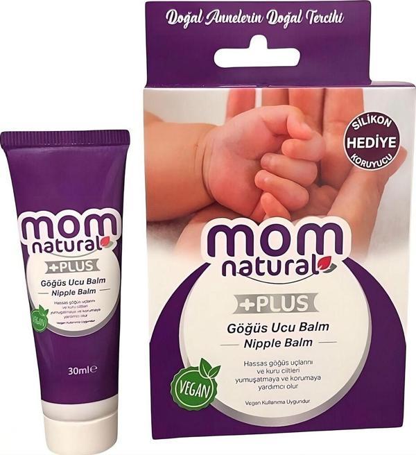 Natural Vegan Meme Ucu Yara Ve Çatlaklar Için Göğüs Ucu Kremi-silikon Koruyucu Hediyeli-30 ml - Image 1