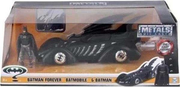Jada Toys DC Comics Batman Forever 1:24 Ölçekli Batmobile ve Batman Figürü - Image 1
