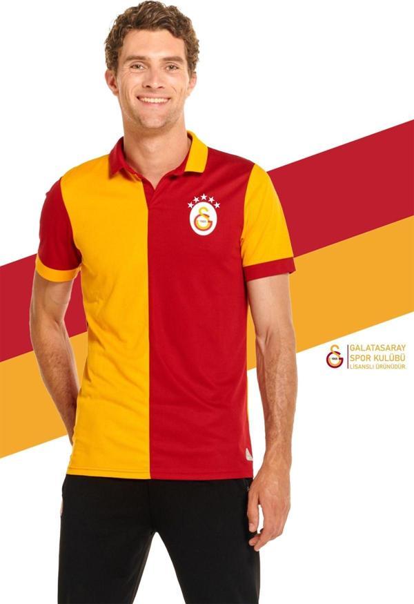 Galatasaray Orijinal Lisanslı 5 Yıldızlı Match Day Polo Yaka T-shirt XZY - Image 1