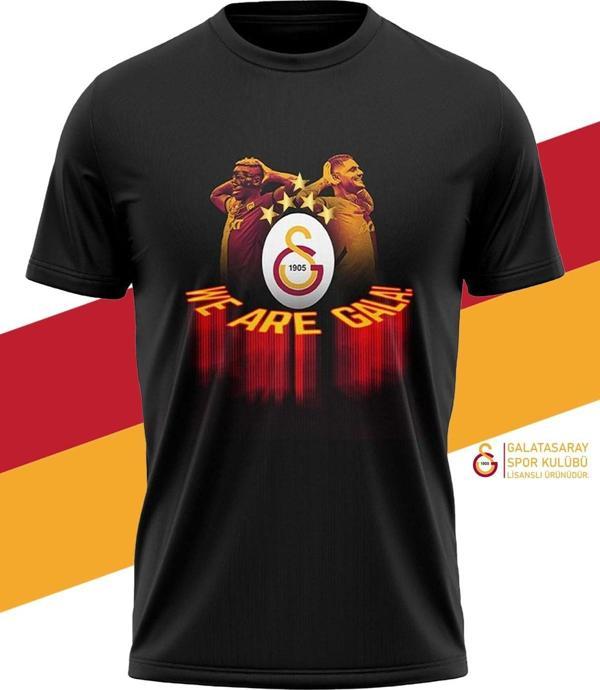 Galatasaray Orijinal Lisanslı 5 Yıldızlı We Are Gala T-Shirt - Image 1