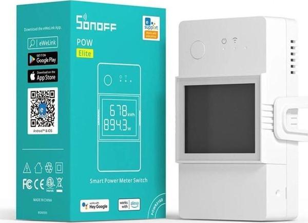 Sonoff Pow R3 20Ah Dijital Ekran Akıllı Enerji Ölçer Röle - Image 1