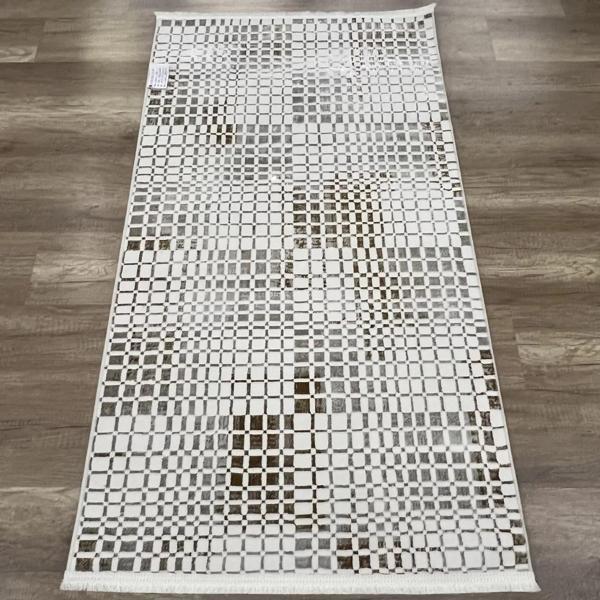 Hoom Rugs Zen 1053 Mikrofiber Kaymaz Taban Yıkanabilir Antibakteriyel Modern Halı Gold Halı - Image 1