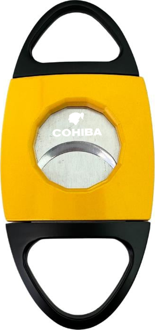 Cohiba Sarı-Siyah Desenli Metal Puro Makası Kesici - Image 1