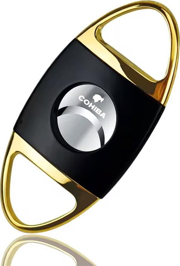 Cohiba Gold-Bordo Desenli Metal Puro Makası Kesici - Image 1