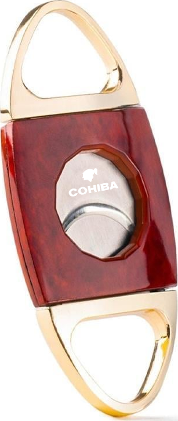 Cohiba Gold-Kırmızı Desenli Metal Puro Makası Kesici - Image 1