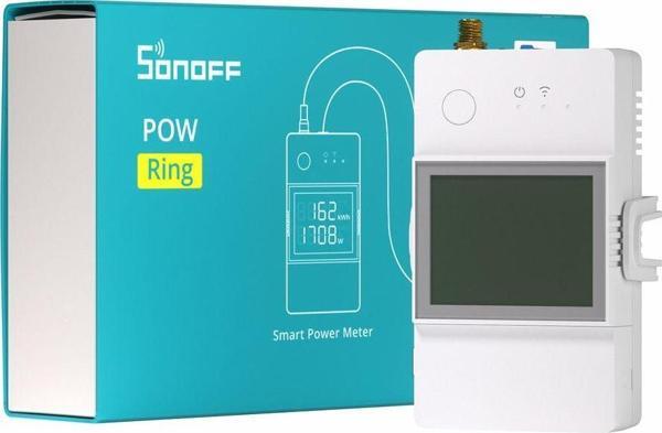 Sonoff Pow Ring Dijital Ekranlı Akıllı Enerji Ölçer Röle - Image 1