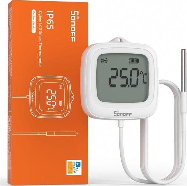 Sonoff Snzb-02Ld Zigbee Ip65 Lcd Ekranlı Problu Akıllı Sıcaklık Sensörü - Image 1