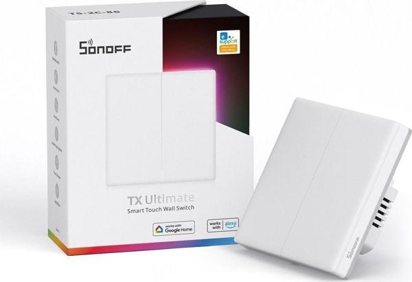 Sonoff Tx Ultimate Akıllı Dokunmatik Duvar Anahtarı 2 Kanallı - Image 1