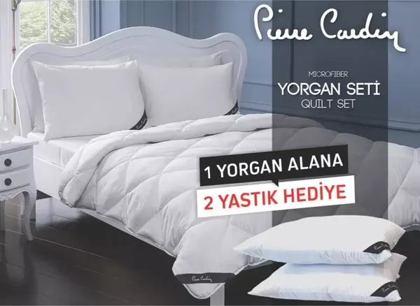 Pierre Cardin Microfiber Yorgan Seti Çift Kişilik - Image 1