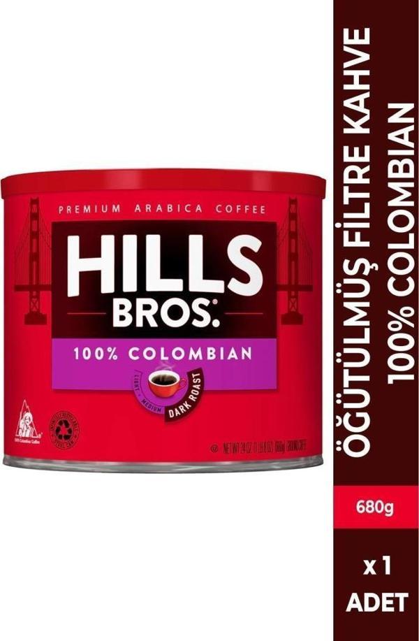 Hills Bros 100% Colombian Filtre Kahve 680gr - Image 1