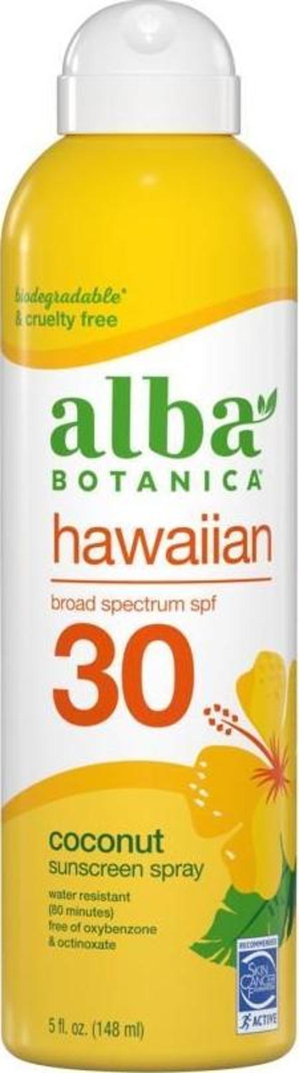 Alba Botanica Hawaiian Coconut Güneş Koruyucu Sprey SPF 30 148 ml - Image 1