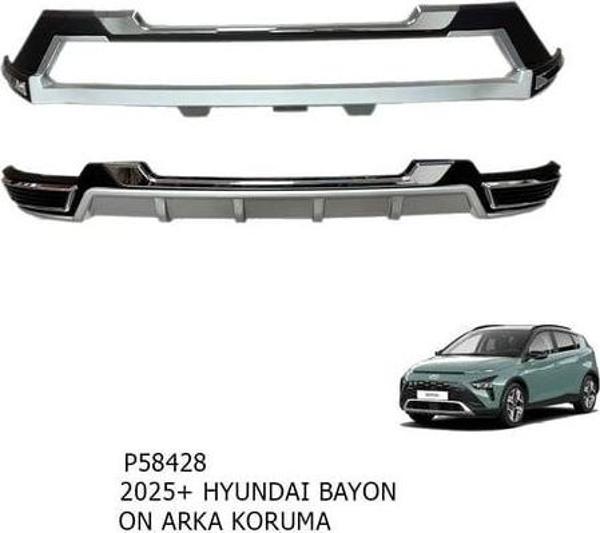 Hyundai Bayon Ön ve Arka Tampon Koruma Difüzör Seti 2025+ İthal - Image 1