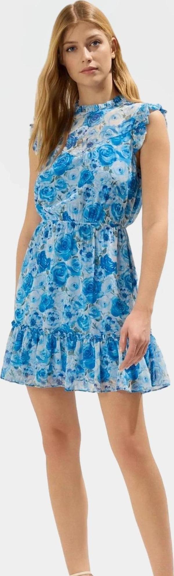 Yazlık Çiçek Desenli Mini Elbise Rahat Şık ve Feminen Konforlu Kesim Trend Tasarım Kullanım - Image 1