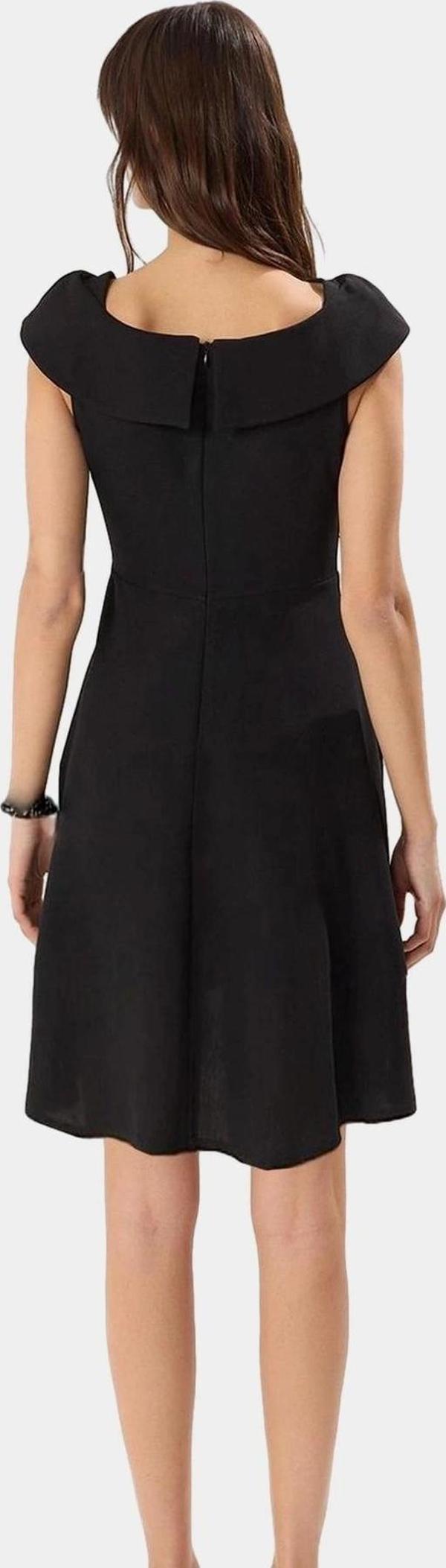 Yazlık Kolsuz Mini Elbise Skater Kalıp Dokuma Kumaş 88cm Boy Rahat Ve Şık Görünüm - Image 1