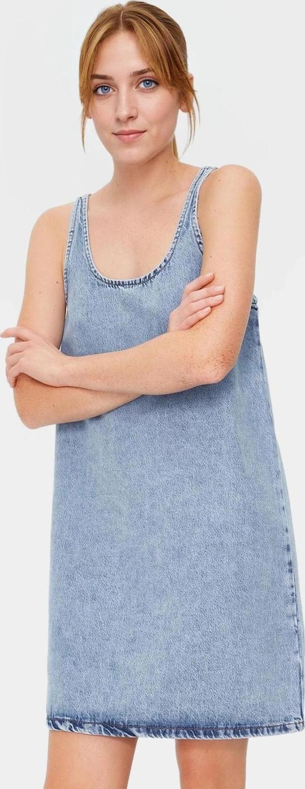 Yazlık Denim Elbise Mini Boy Şık Tasarım Günlük Kullanım Uzun Ömürlü Özel - Image 1