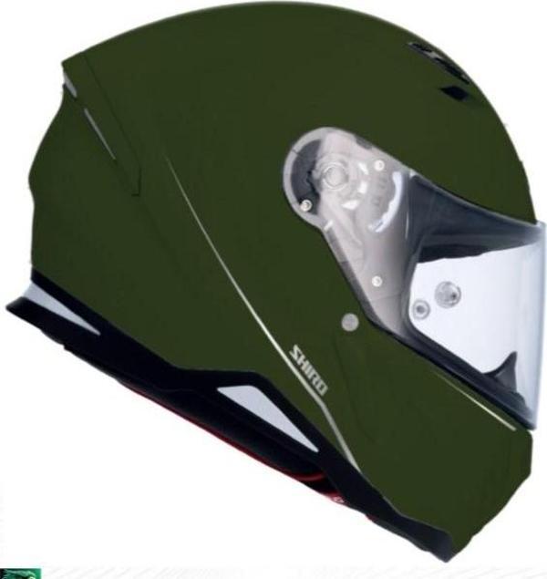 SHIRO KASK 100066 FULLFACE HUNTER M.C MATT L MILITARY GREEN - Image 1