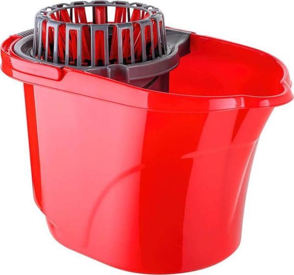 Titiz Cameon Sıkma Aparatlı Temizlik Seti Kovası / Kırmızı / 17 Litre - Image 1