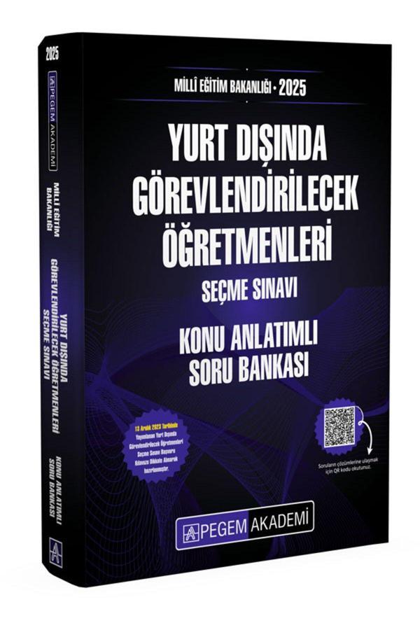 Pegem Akademi Yayıncılık 2025 Meb Yurt Dışında Görevlendirilecek Öğretmenleri Seçme Sınavı Konu Anlatımlı Soru Bankası - Pegem Akademi Yayıncılık - Image 1