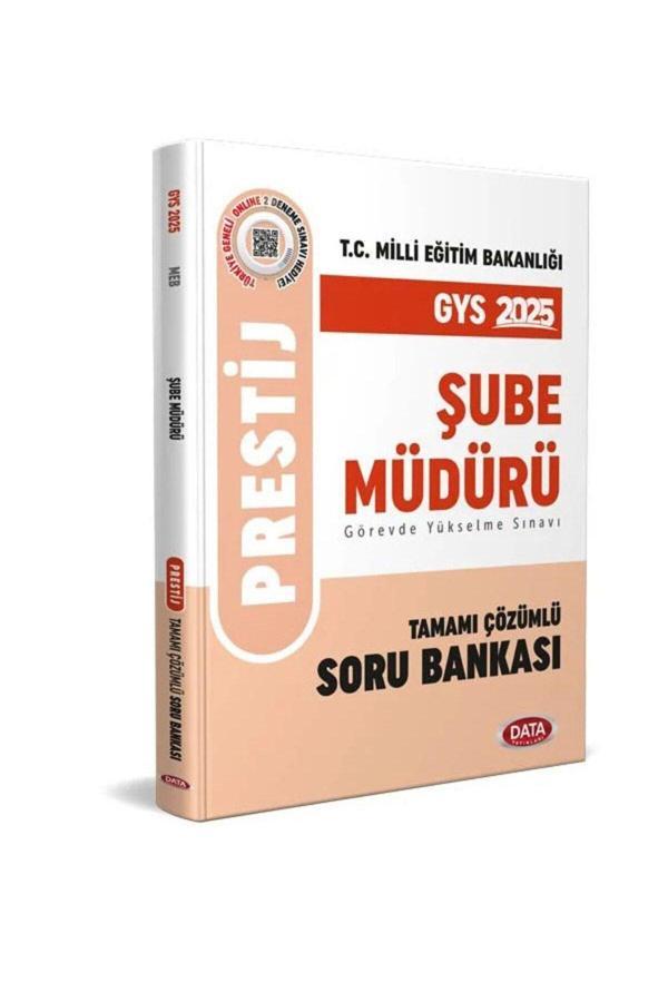 Data Yayınları 2025 Gys Meb Şube Müdürü Prestij Çözümlü Soru Bankası Online 2 Deneme Sınavı Hediye - Data Yayınları - Image 1